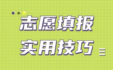 廣東3+證書考試志愿填報實用技巧